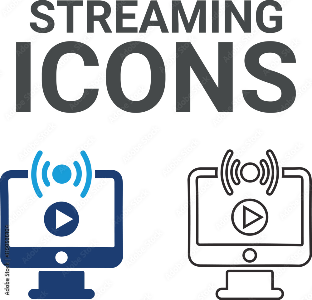 Streaming icons. The online community, media, website, blog, content, business marketing, and social network icons. Solid icon collection. Streaming icons. The online community, media, website, blog, content, business marketing, and social network icons. Solid icon collection.