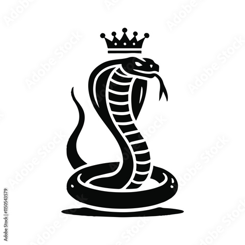 cobra snake with crown
