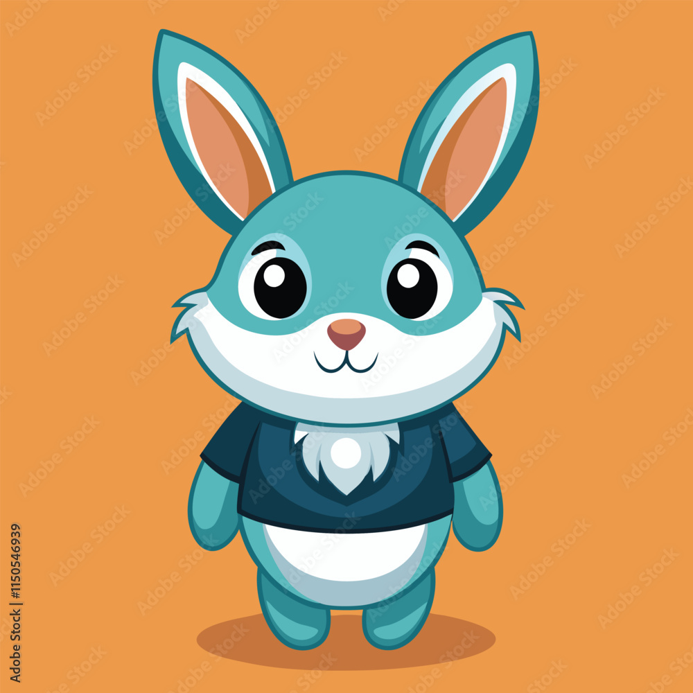 Rabbit Cartoon Character Illustration for Kids Rabbit Cartoon Character Illustration for Kids