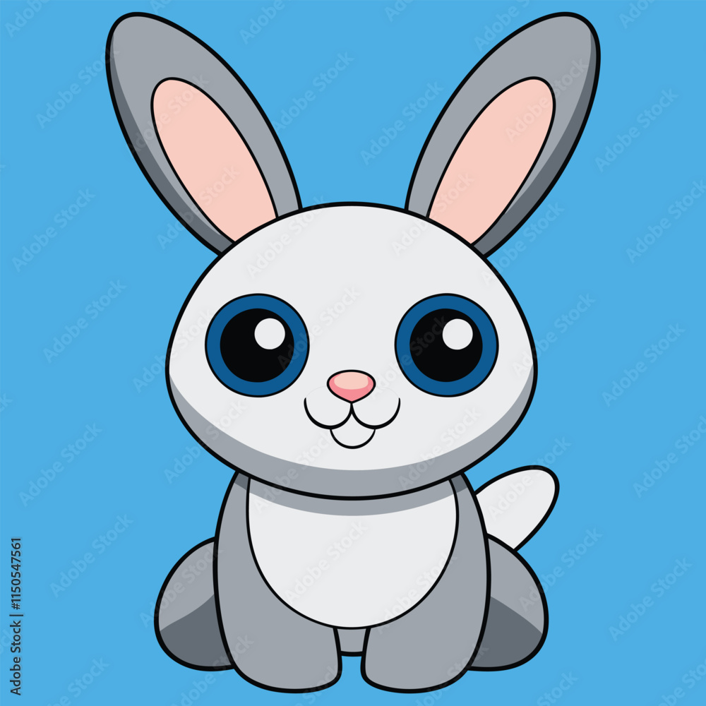 Rabbit Cartoon Character Illustration for Kids Rabbit Cartoon Character Illustration for Kids