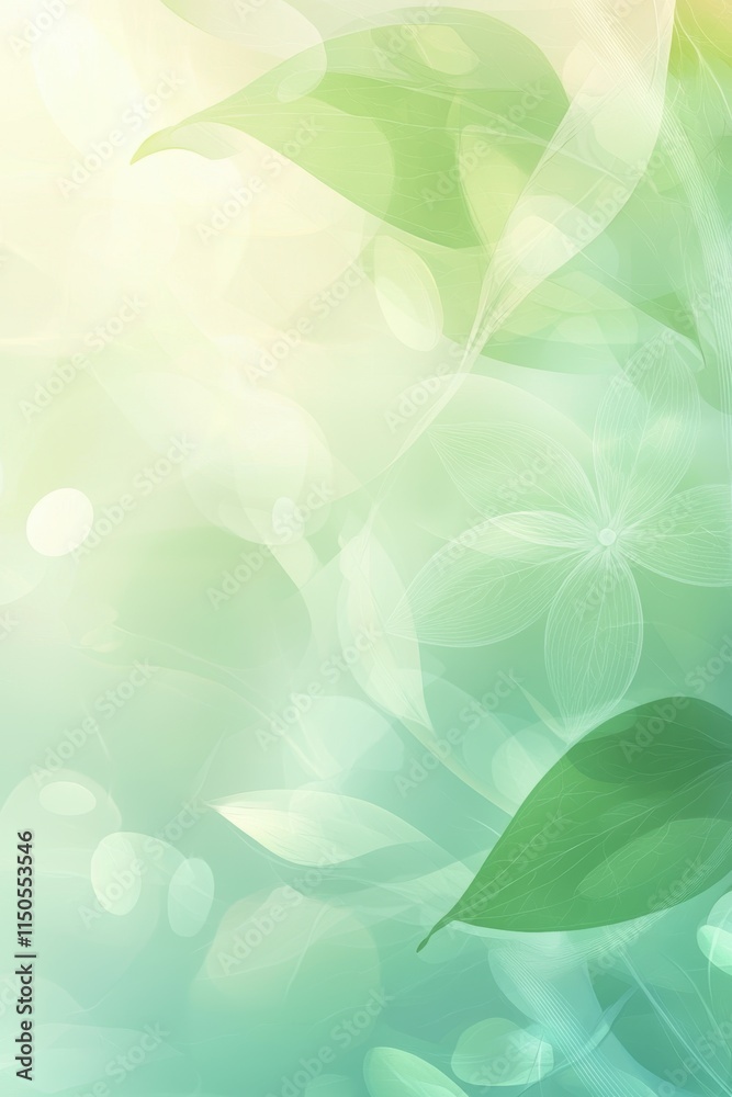 Airy Spring Background with Pastel Floral Elements for Minimalist Seasonal Design Airy Spring Background with Pastel Floral Elements for Minimalist Seasonal Design