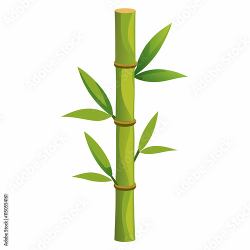 Bamboo Stalk 2D Vector Design