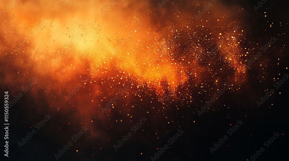 Dark red orange grainy gradient on black background, wide banner size, noise texture effect, copy space, Generative AI Dark red orange grainy gradient on black background, wide banner size, noise texture effect, copy space, Generative AI