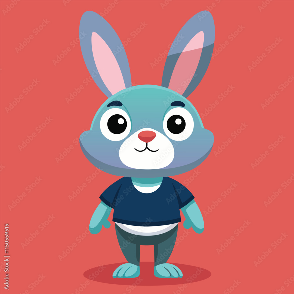 Cute rabbit animal isolated cartoon design vector illustration Cute rabbit animal isolated cartoon design vector illustration