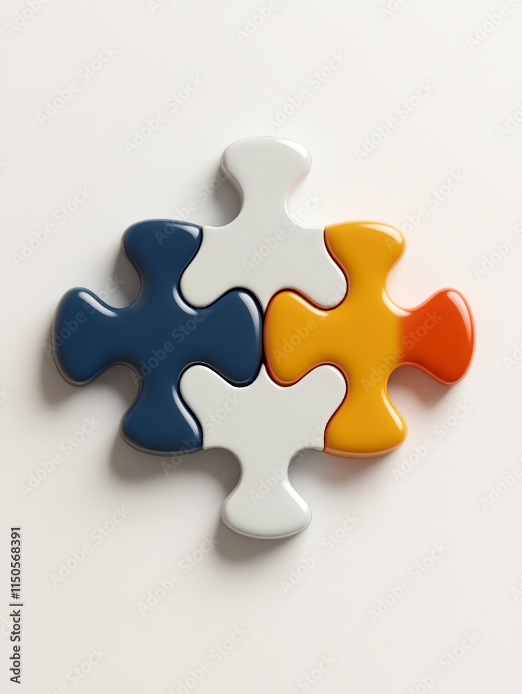 Stylized Puzzle Pieces Vibrant Color Design - Connecting ideas, teamwork, problem-solving, collaboration, and strategic solutions symbolized by vibrant puzzle pieces. Stylized Puzzle Pieces Vibrant Color Design - Connecting ideas, teamwork, problem-solving, collaboration, and strategic solutions symbolized by vibrant puzzle pieces.
