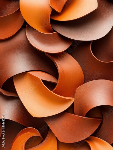 Swirling Terracotta Tones Background - Abstract background image featuring swirling terracotta tones and organic textures.  Symbolizing:  movement, nature, warmth, complexity, design.