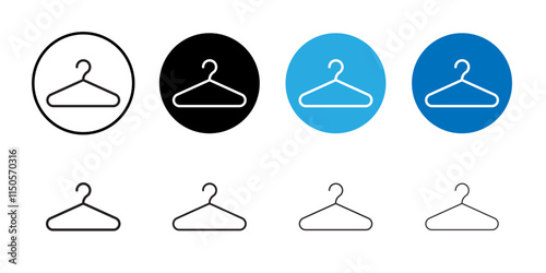 Hanger icon Vector set outline