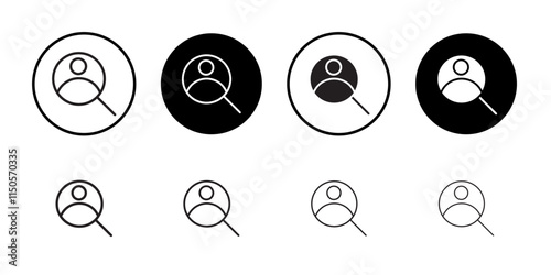 Hiring icon Vector set outline