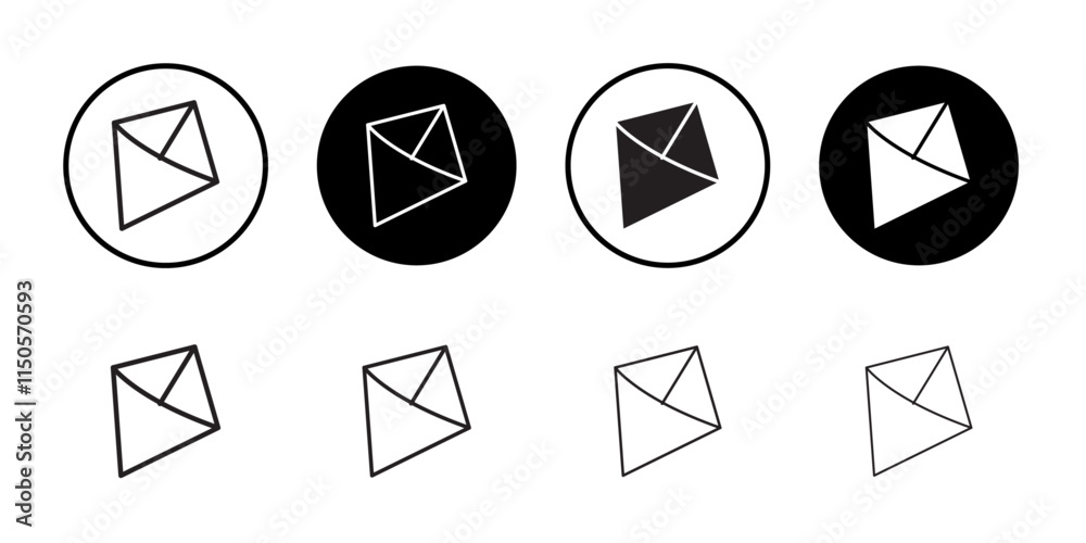 Kite icon Vector set outline Kite icon Vector set outline
