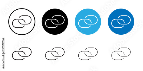 Link icon Vector set outline