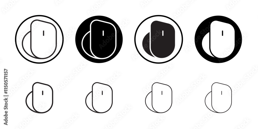 Mouse icon Vector set outline Mouse icon Vector set outline