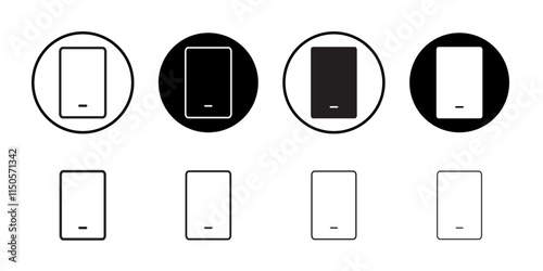Phone icon Vector set outline