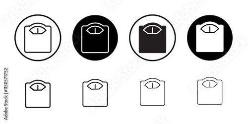 Scales icon Vector set outline