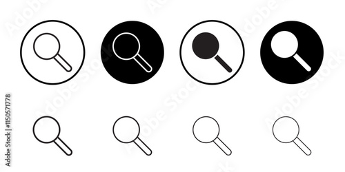 Search icon Vector set outline