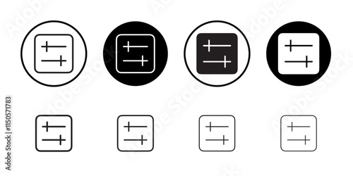 Setting icon Vector set outline