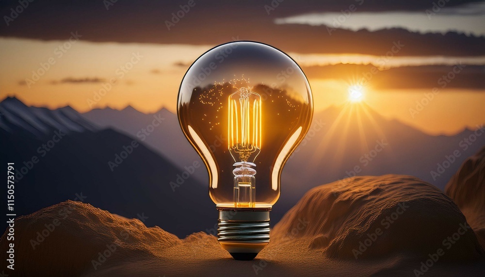 light bulb in the sky