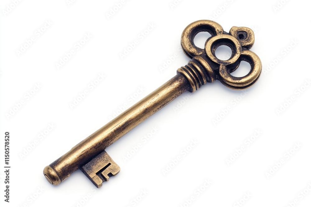 Open Lock Symbolizing Freedom on a Crisp White Surface Open Lock Symbolizing Freedom on a Crisp White Surface