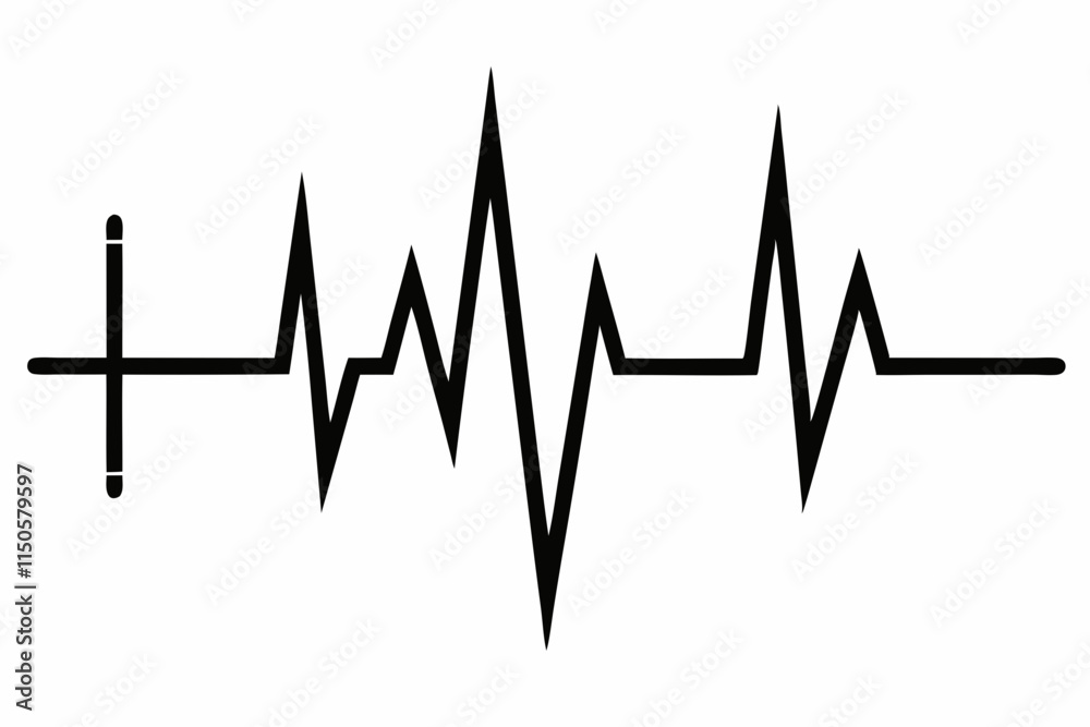 heartbeat silhouette, Heart beat one line, Continuous lines heart beats drawing, Wave pulse.
heartbeat silhouette, Heart beat one line, Continuous lines heart beats drawing, Wave pulse.