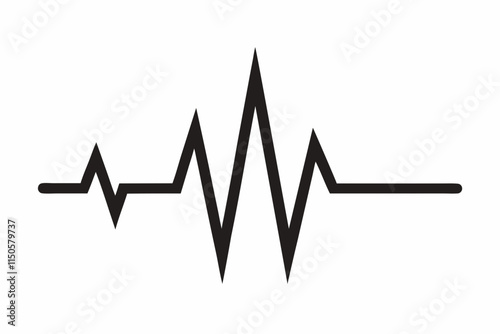 heartbeat silhouette, Heart beat one line, Continuous lines heart beats drawing, Wave pulse.
