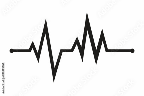 heartbeat silhouette, Heart beat one line, Continuous lines heart beats drawing, Wave pulse.
