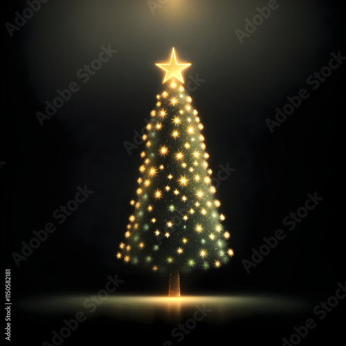 christmas tree with lights