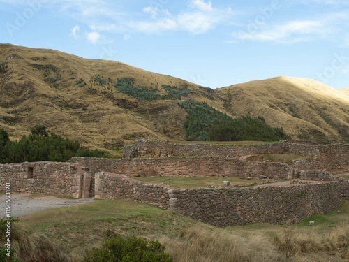 Puca Pucara fortress in Cusco Peru inca ruin photo