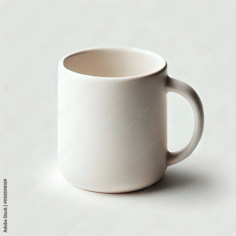 Obraz premium White coffee mug isolated 