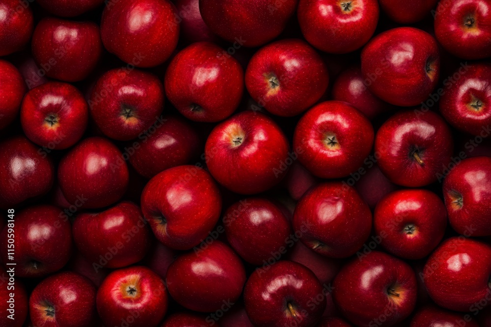 Red apples background. Ripe big dark red apples royal gala wallpaper. Closeup top view apple pattern. Bright shiny fragrant fruits and water drops. Harvesting, fresh healthy food concept. Above view Red apples background. Ripe big dark red apples royal gala wallpaper. Closeup top view apple pattern. Bright shiny fragrant fruits and water drops. Harvesting, fresh healthy food concept. Above view