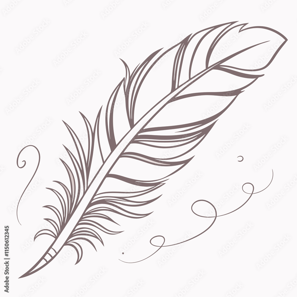 Obraz premium illustration of a feather