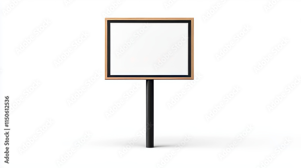 Pavement sign, blank sidewalk advertising stand isolated on white background. Vector realistic mockup of white sandwich board with metal frame, outdoor banner for menu, ad or announcement Pavement sign, blank sidewalk advertising stand isolated on white background. Vector realistic mockup of white sandwich board with metal frame, outdoor banner for menu, ad or announcement