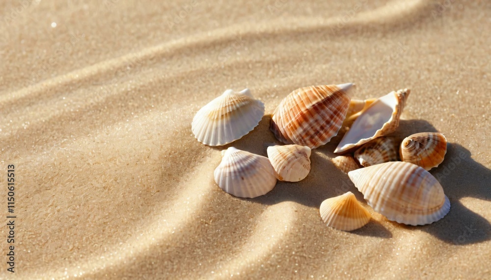 seashells on the sand seashells on the sand