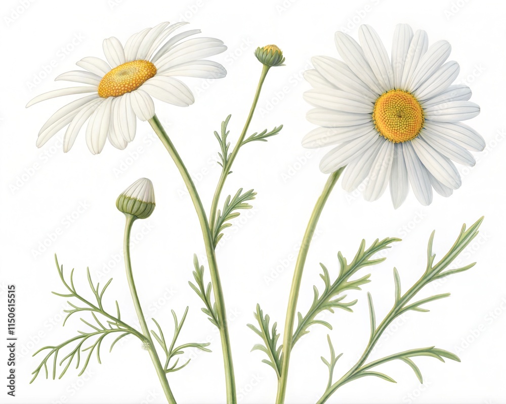 daisies isolated on white daisies isolated on white