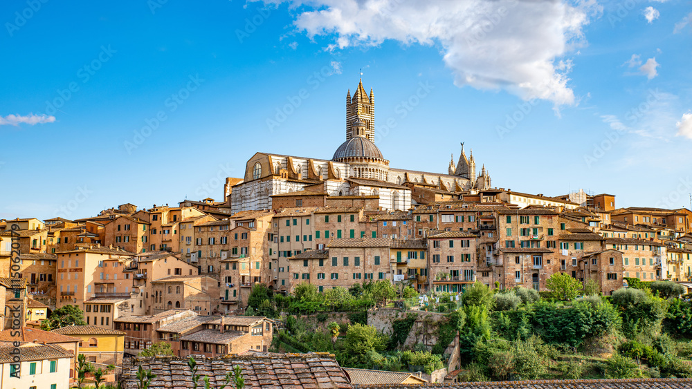 Obraz premium Altstadt von Siena in der Toskana