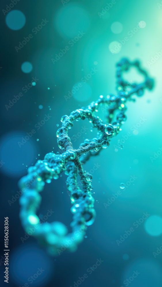 Semaglutide molecule in blue, highlighted against a blurred background with bokeh effects. Semaglutide molecule in blue, highlighted against a blurred background with bokeh effects.