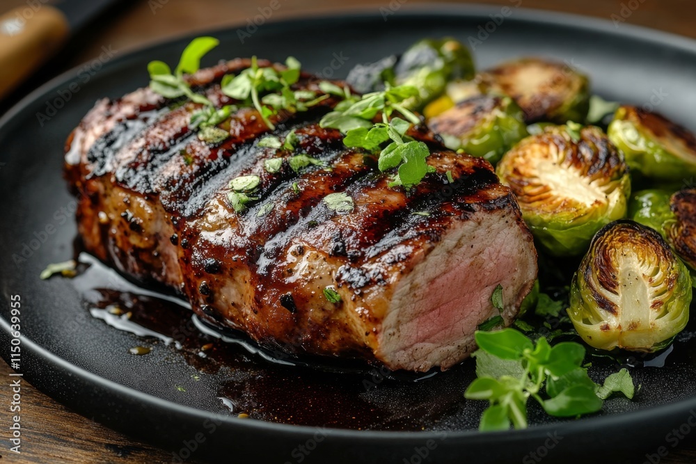Grilled Pork Tenderloin with Roasted Brussels Sprouts Grilled Pork Tenderloin with Roasted Brussels Sprouts