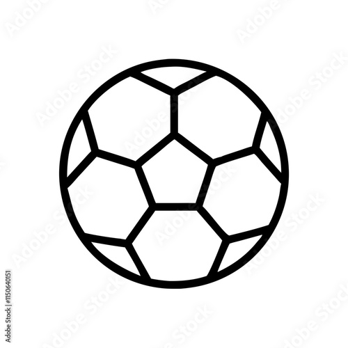 Soccer ball illustration, minimalist design, sports equipment, black and white, copy space