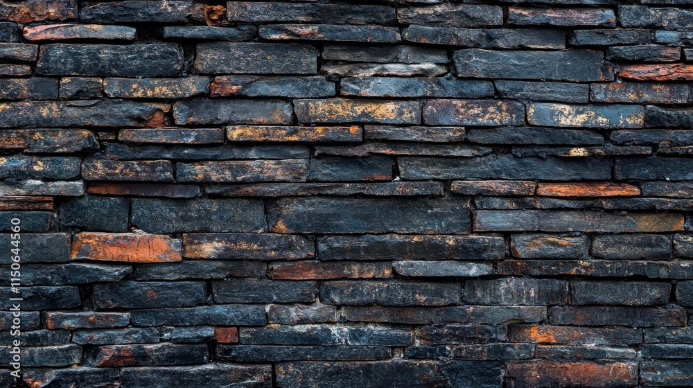 Naklejka premium Rustic brick wall texture for architectural and interior design projects