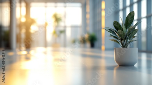 Office Plant in Sunlight