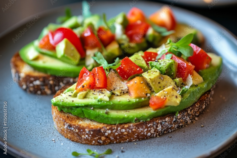 Avocado Toast with Tomatoes and Herbs - A Healthy and Delicious Breakfast Avocado Toast with Tomatoes and Herbs - A Healthy and Delicious Breakfast