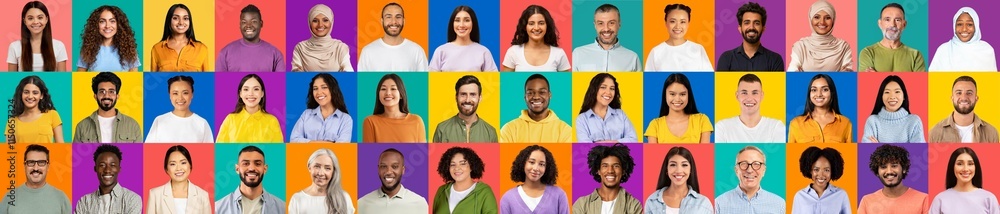 A colorful collection of happy faces representing various cultures. This mosaic highlights the joy of unity and diversity among people from around the world. A colorful collection of happy faces representing various cultures. This mosaic highlights the joy of unity and diversity among people from around the world.