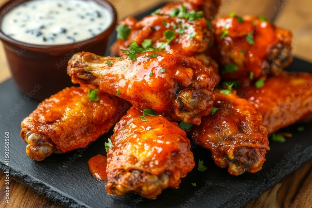 Spicy Chicken Wings with Delicious Sauce Spicy Chicken Wings with Delicious Sauce