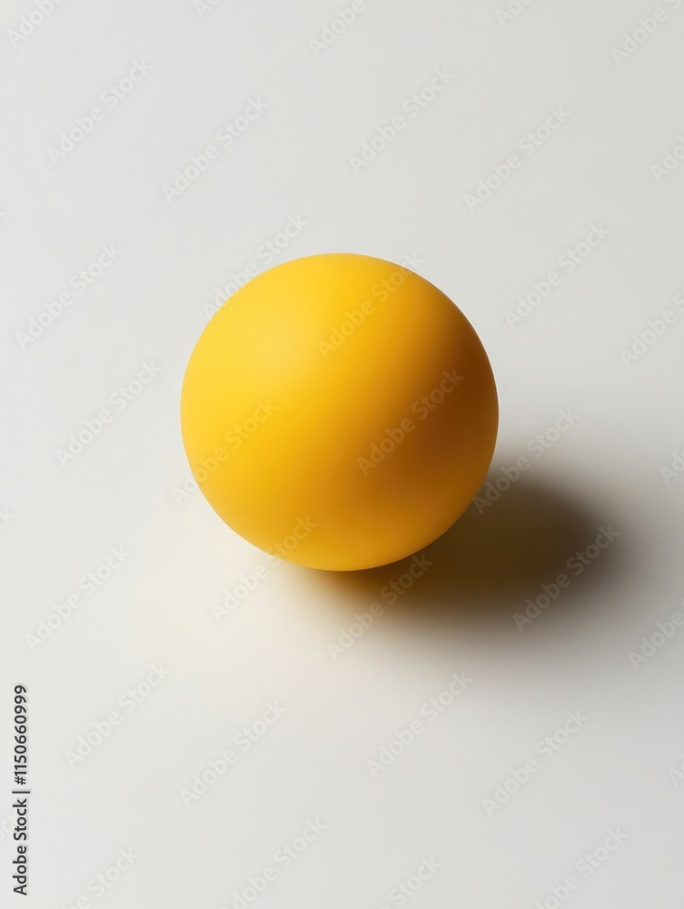 Yellow Egg on White Table Yellow Egg on White Table