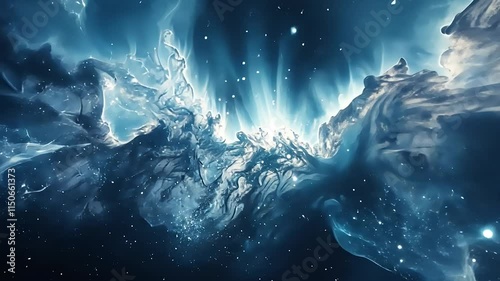 Vibrant Colorful Nebula Motion Background | Cosmic Beauty in Motion