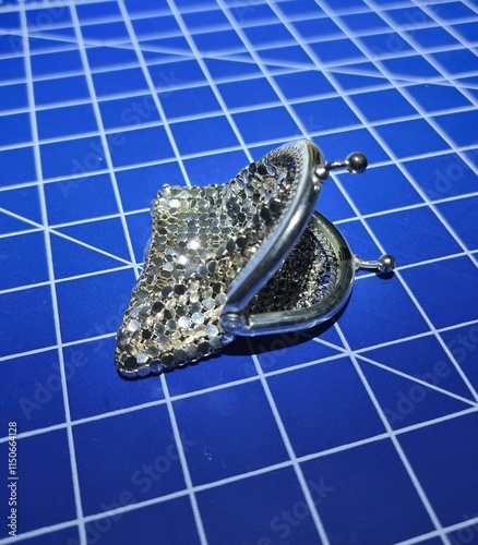 silver money purse photo