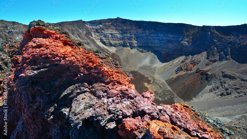 Naklejka premium View of the Piton de la Fournaise (
