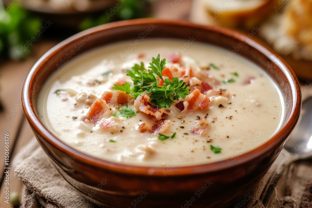 Creamy Bacon and Seafood Soup Creamy Bacon and Seafood Soup