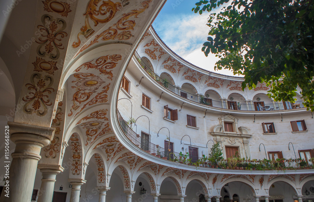 Naklejka premium Cabildo Square, Seville, Spain