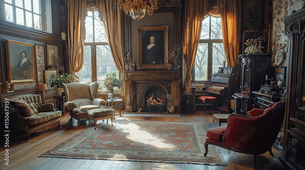Obraz premium traditional dutch parlor house