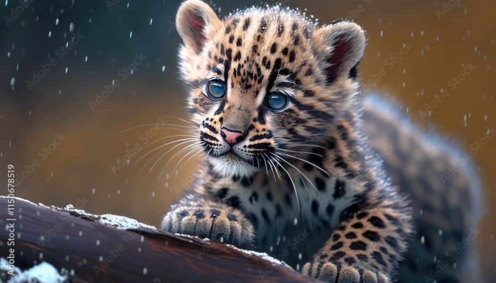 Fototapeta premium animals in the snow