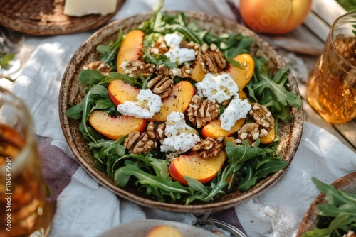 Peach Walnut Salad - A Summer Delight photo